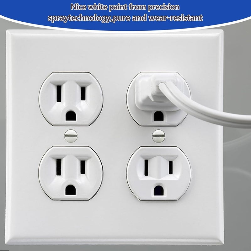 Klfte 120 pcs Wall Plate Screws, White Outlet Screws 6-32 Thread Light Electrical Cover Panel Switch Plate Screws 5 Length Sizes (3/8", 9/16", 3/4", 1", 1.2") - Image 4